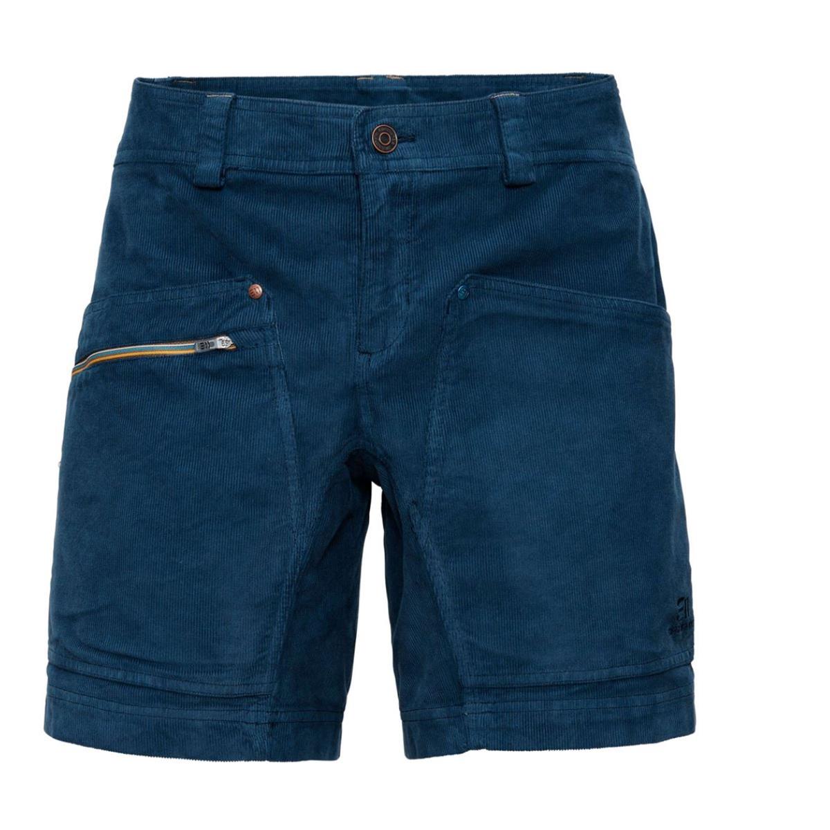 E11 Apres Cord Shorts insignia blue Damen