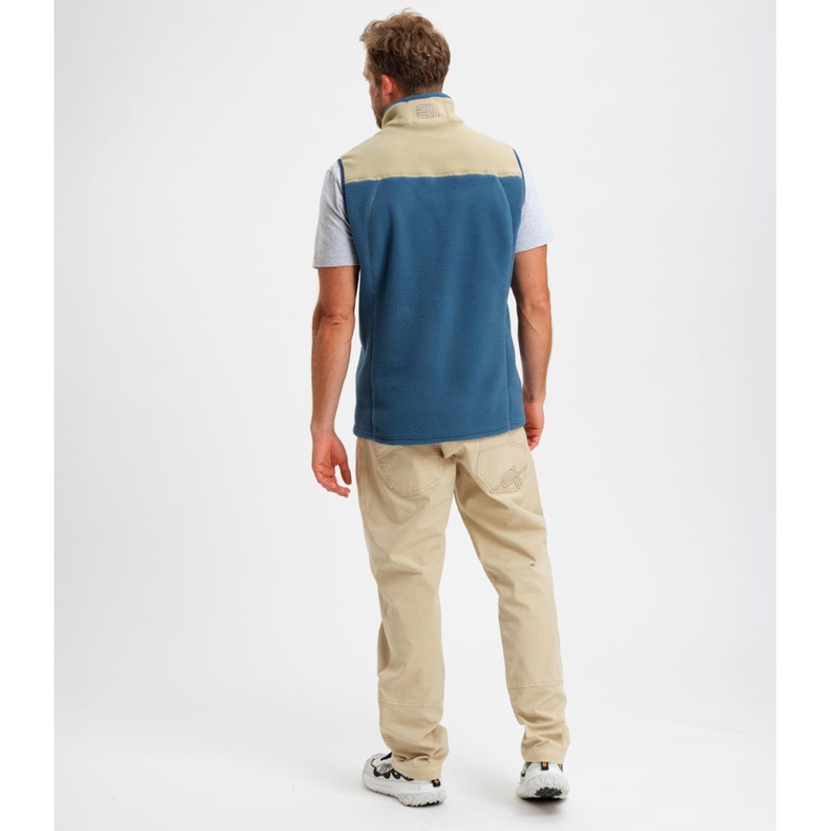 E11 Canyon Pile Fleece Vest indian blue Herren Weste