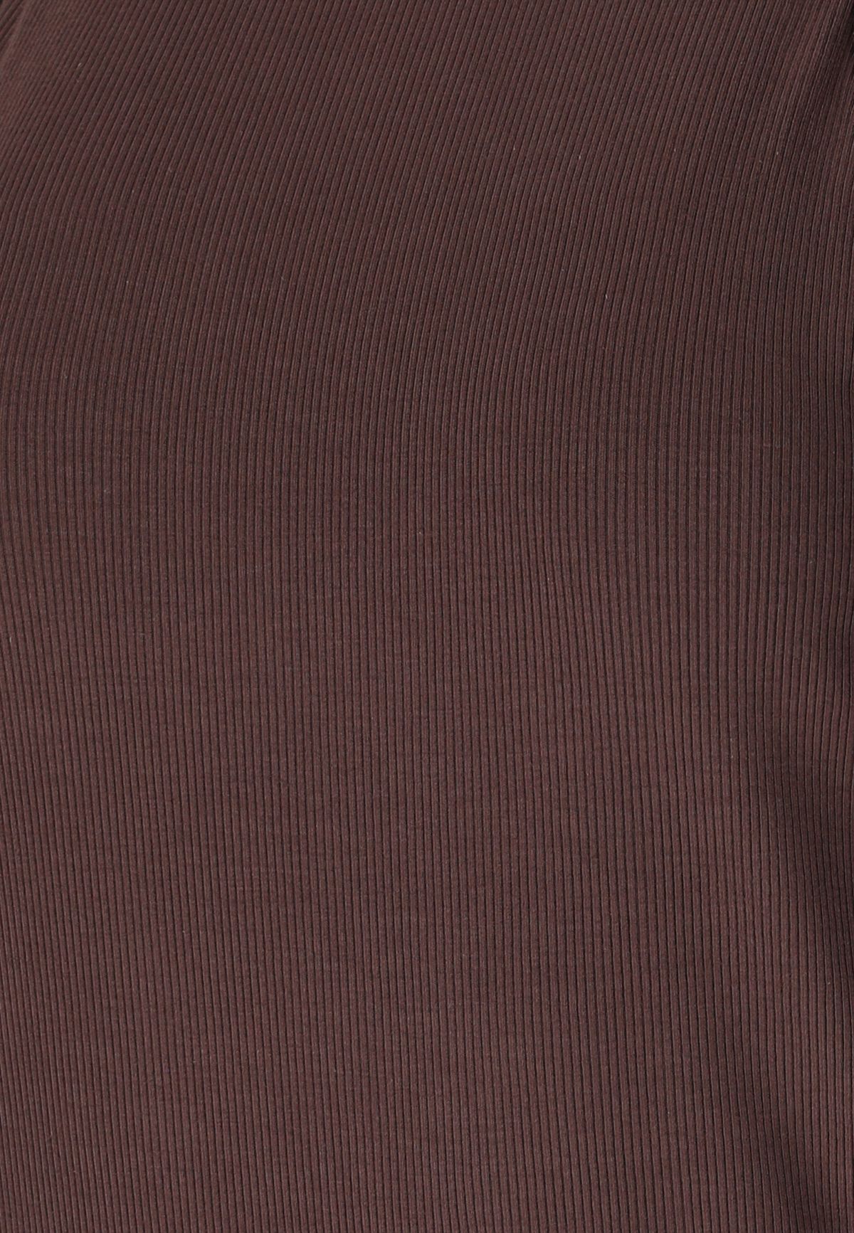 Athlecia Top Damen Tinashe W Halterneck Rib chocolate torte