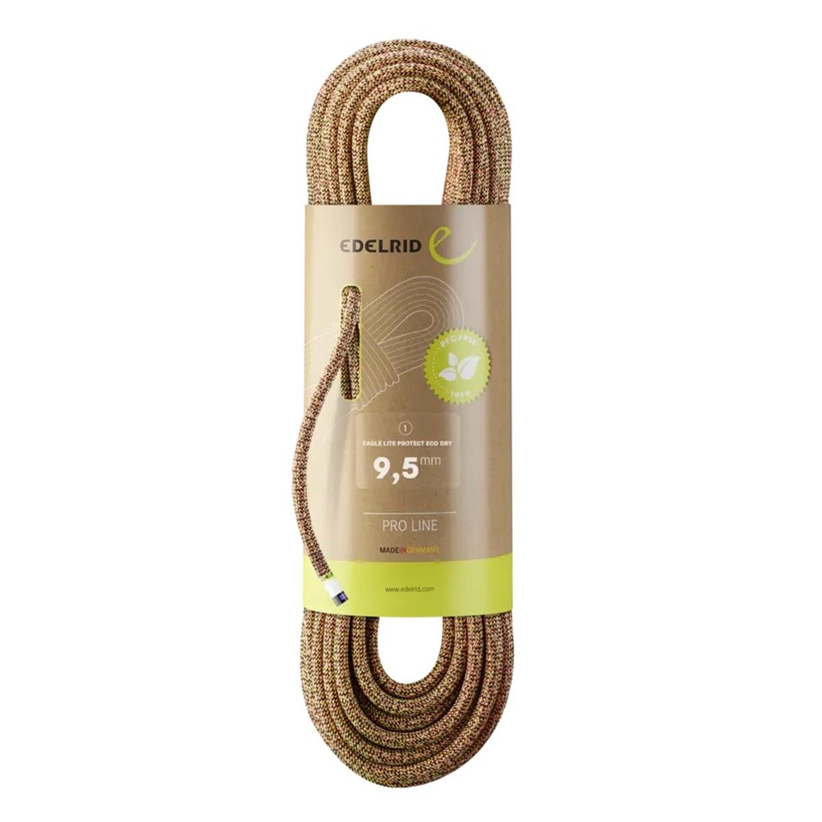Edelrid Eagke Lite Protect Eco Dry 9,5mm neon pink neon green