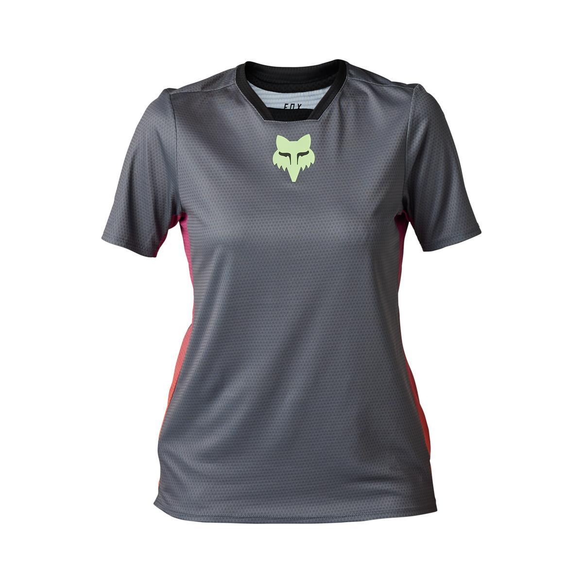 FOX W Defend Race SS Jersey pewter