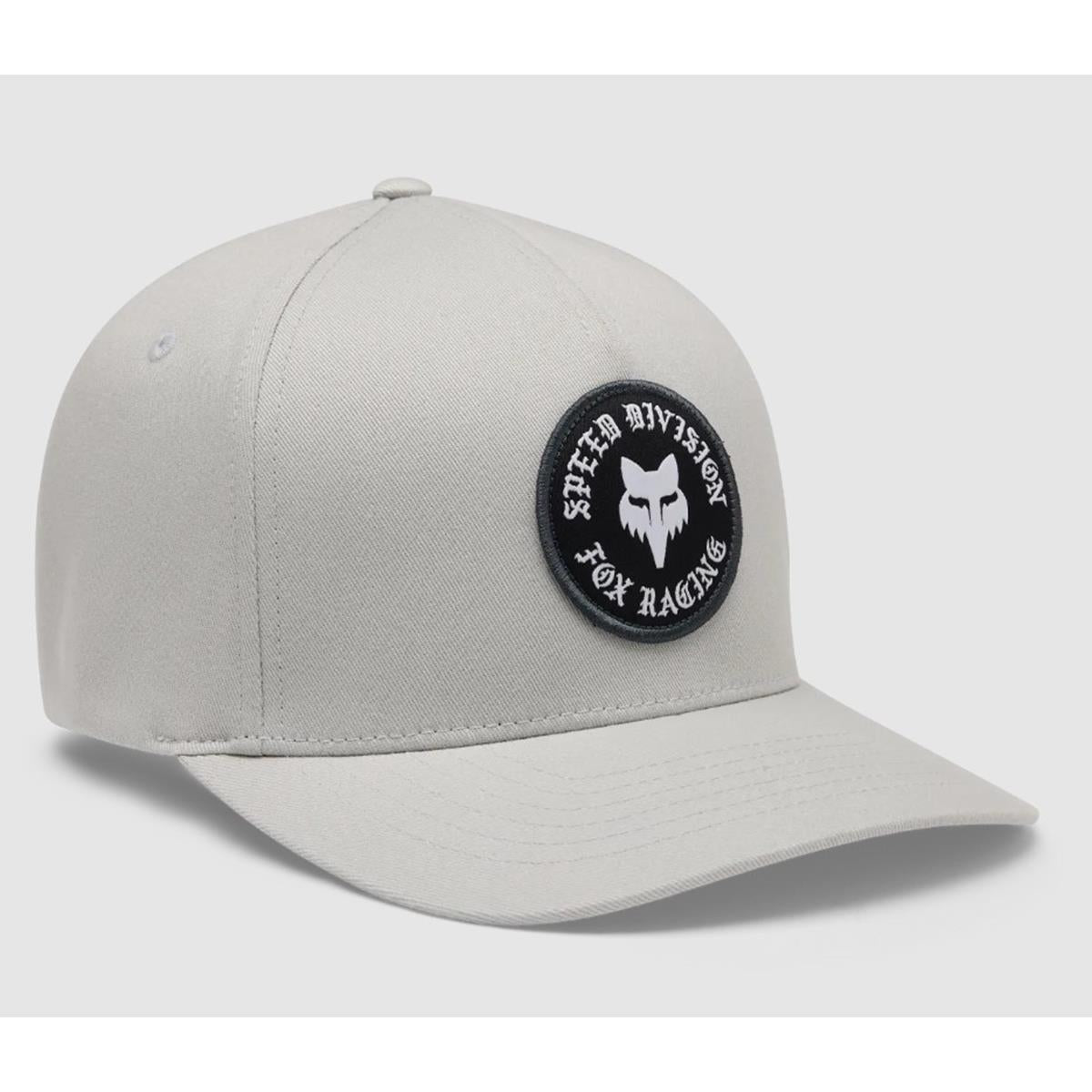 FOX Badge Flexfit Cap Hellgrau