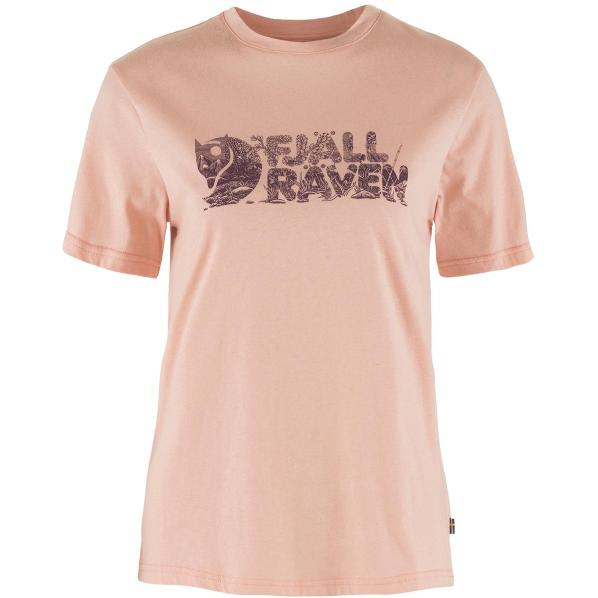 Fjäll Räven Lush Logo chalk rose Damen T-Shirt