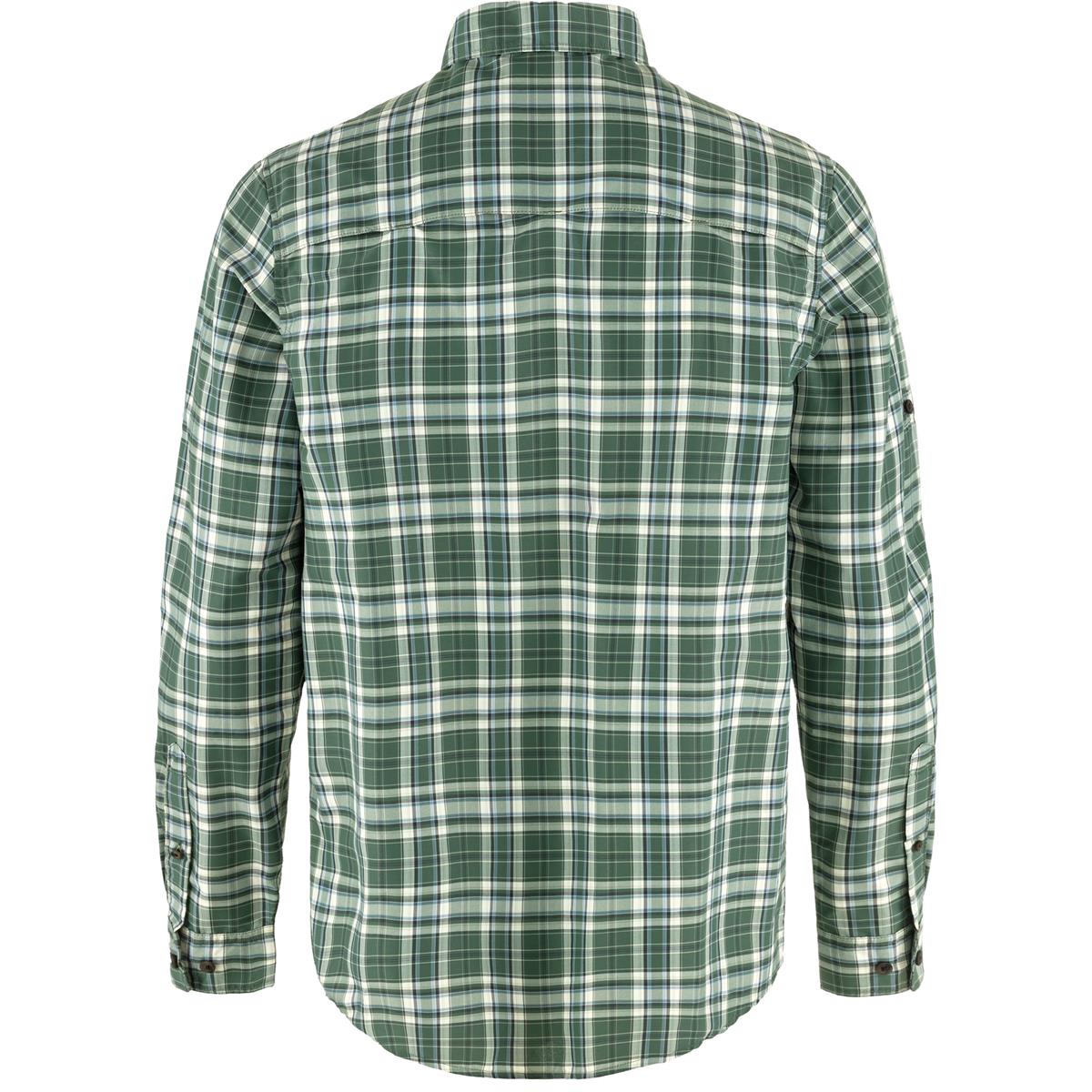 Fjäll Räven Abisko Hike Shirt LS Chalk white deep Patina Herren Hemd