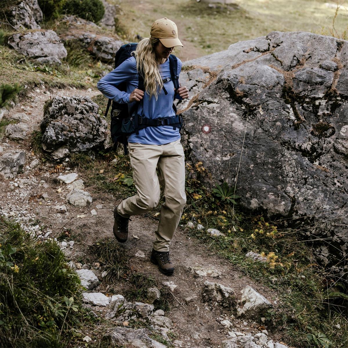 Fjäll Räven Abisko Hike Trousers fossil Damen Trekkinghose