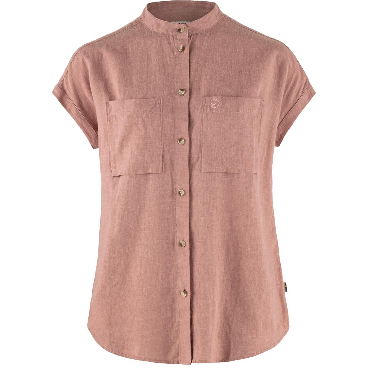 Fjäll Räven Övik Hemp SS dusty rose Damen Hemd