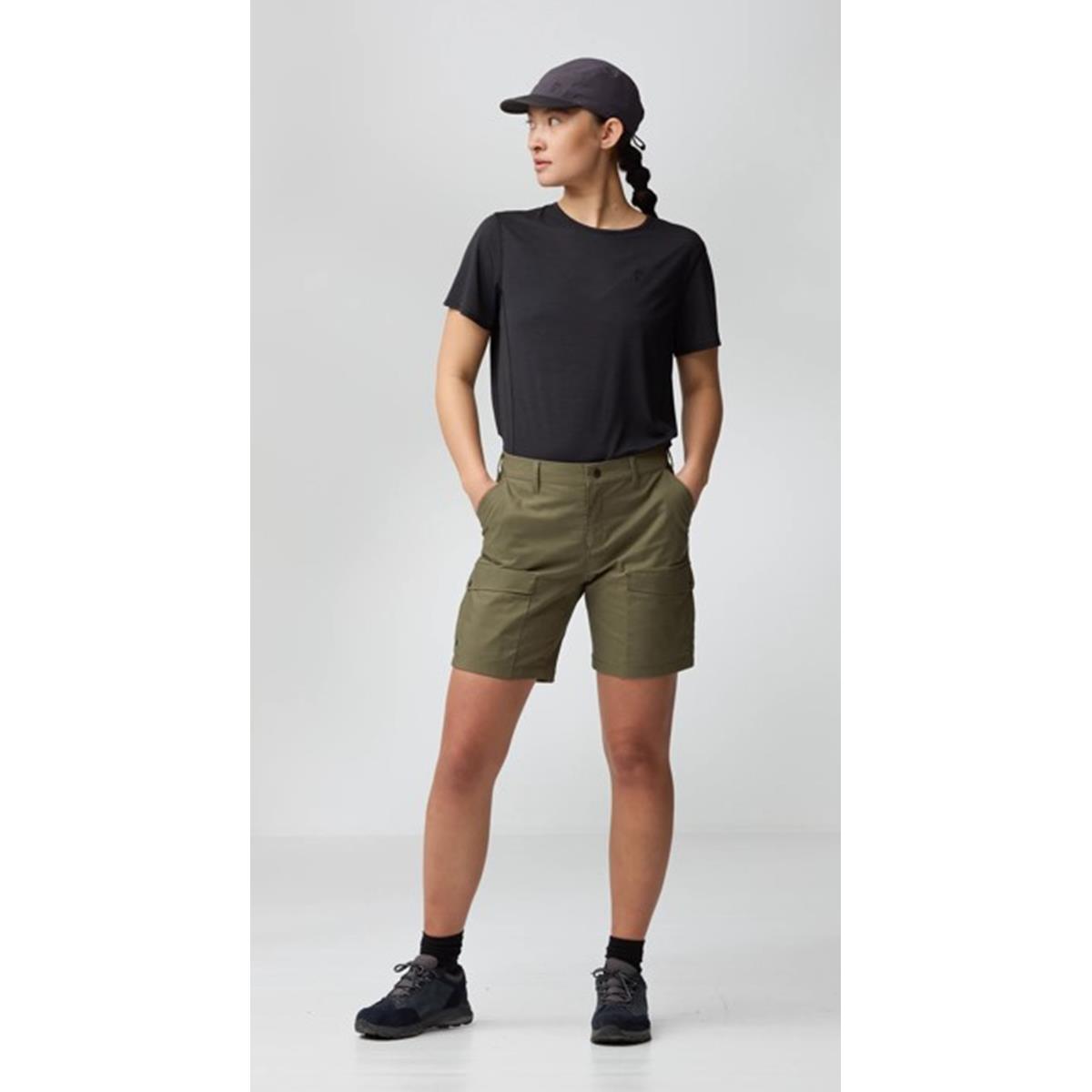 Fjäll Räven -Abisko Hybrid Trail Shorts Damen - Laurel Green