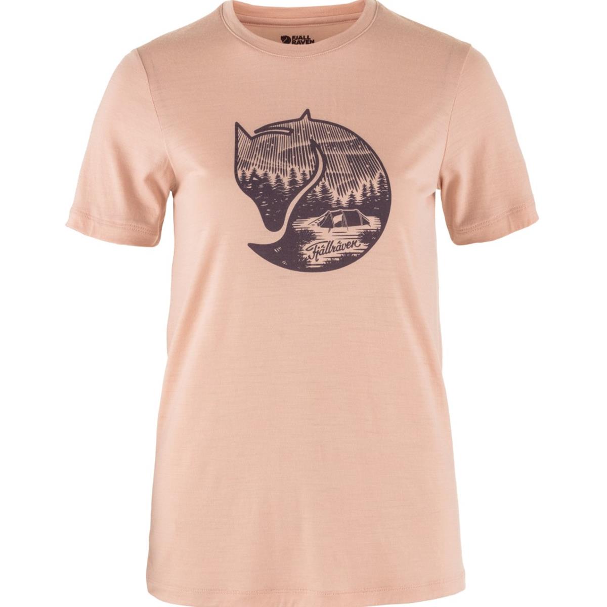 Fjäll Räven - Abisko Wool Fox SS W - Chalk Rose-Port - Damen