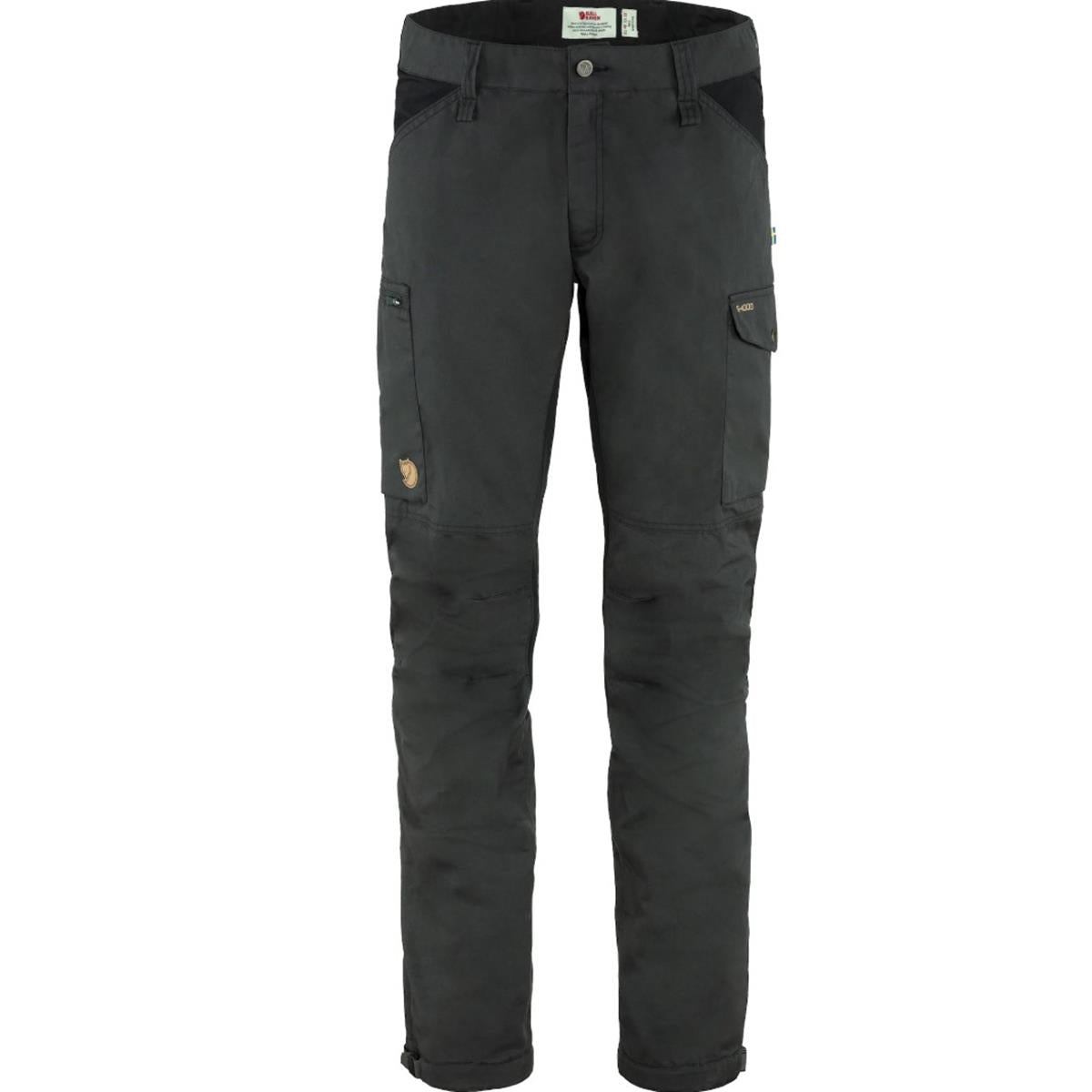 Fjäll Räven Kaipak Trousers regulär dark grey black Herren Trekkinghose