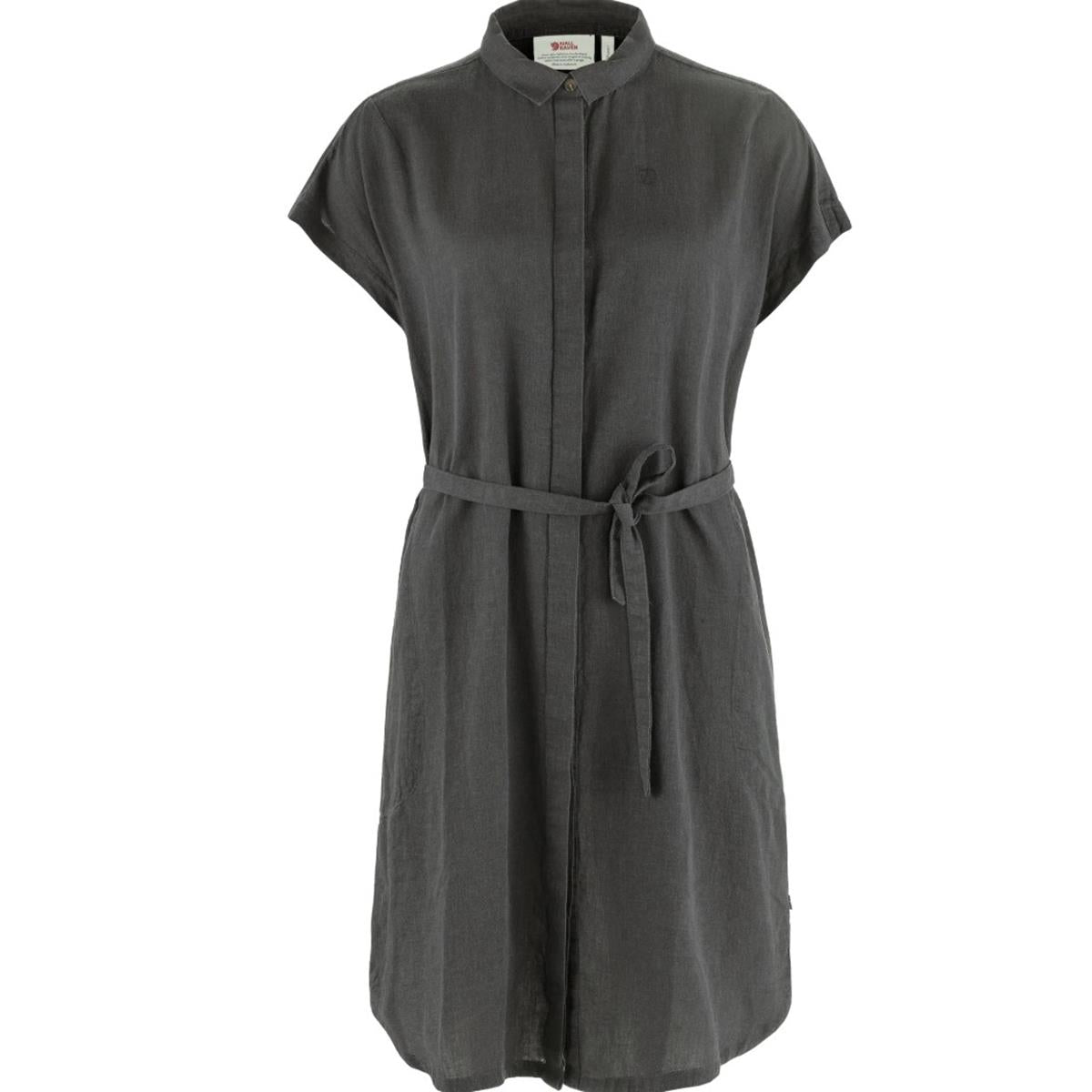 Fjäll Räven - Övik Hemp Dress W - Dark Grey - Damen