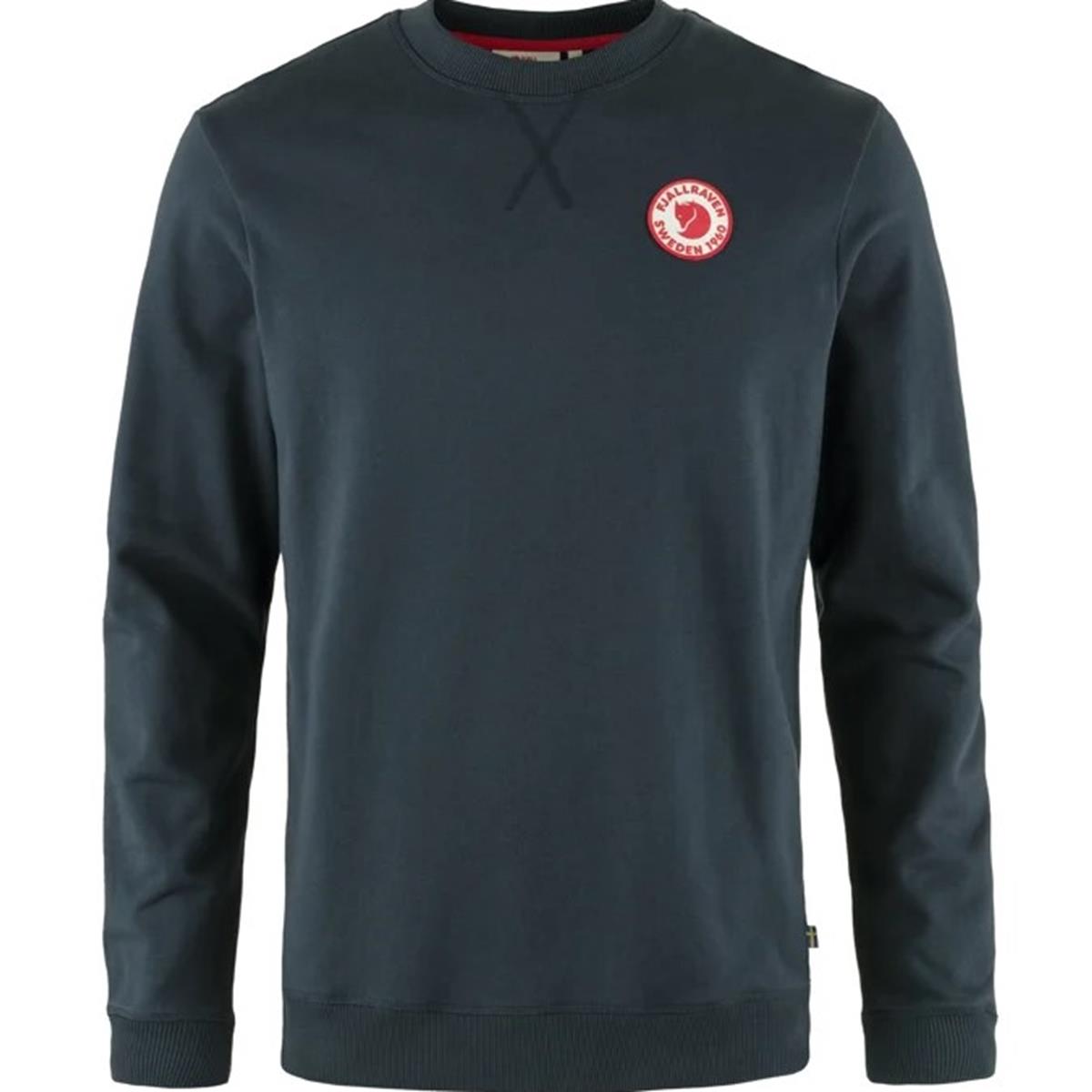 Fjäll Räven - 1960 Logo Badge Sweater Herren - Dark Navy