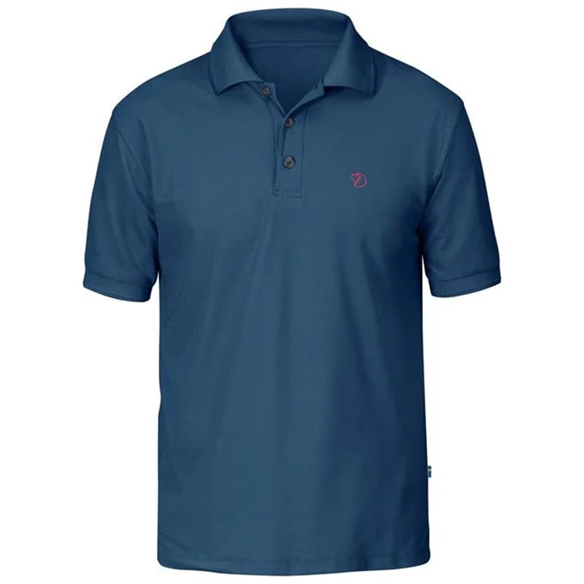 Fjäll Räven Crowley Pique uncle blue Herren Polo Shirt