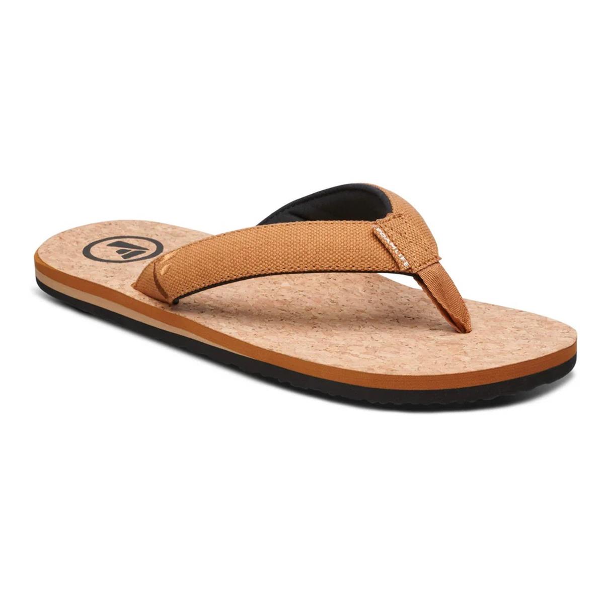 FoamLife Mully Cork Mens Flip Flops tan