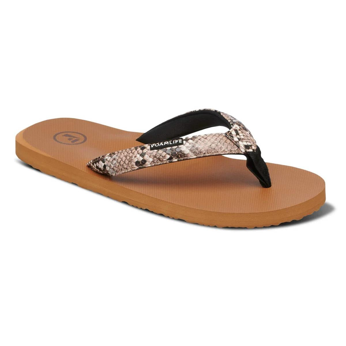 FoamLife Selene Womens Flip Flops latte brown