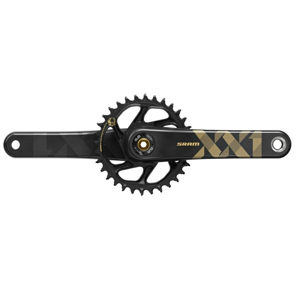 Hartje Sram KRG Sram XX1 Eagle Dub 34Z 175mm gold Kurbelsatz