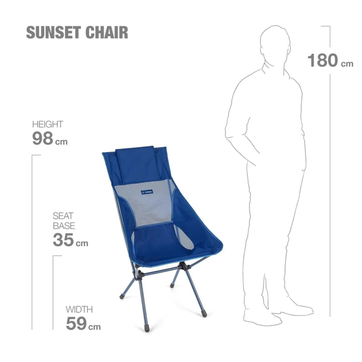 Helinox Sunset Chair R1 blue block