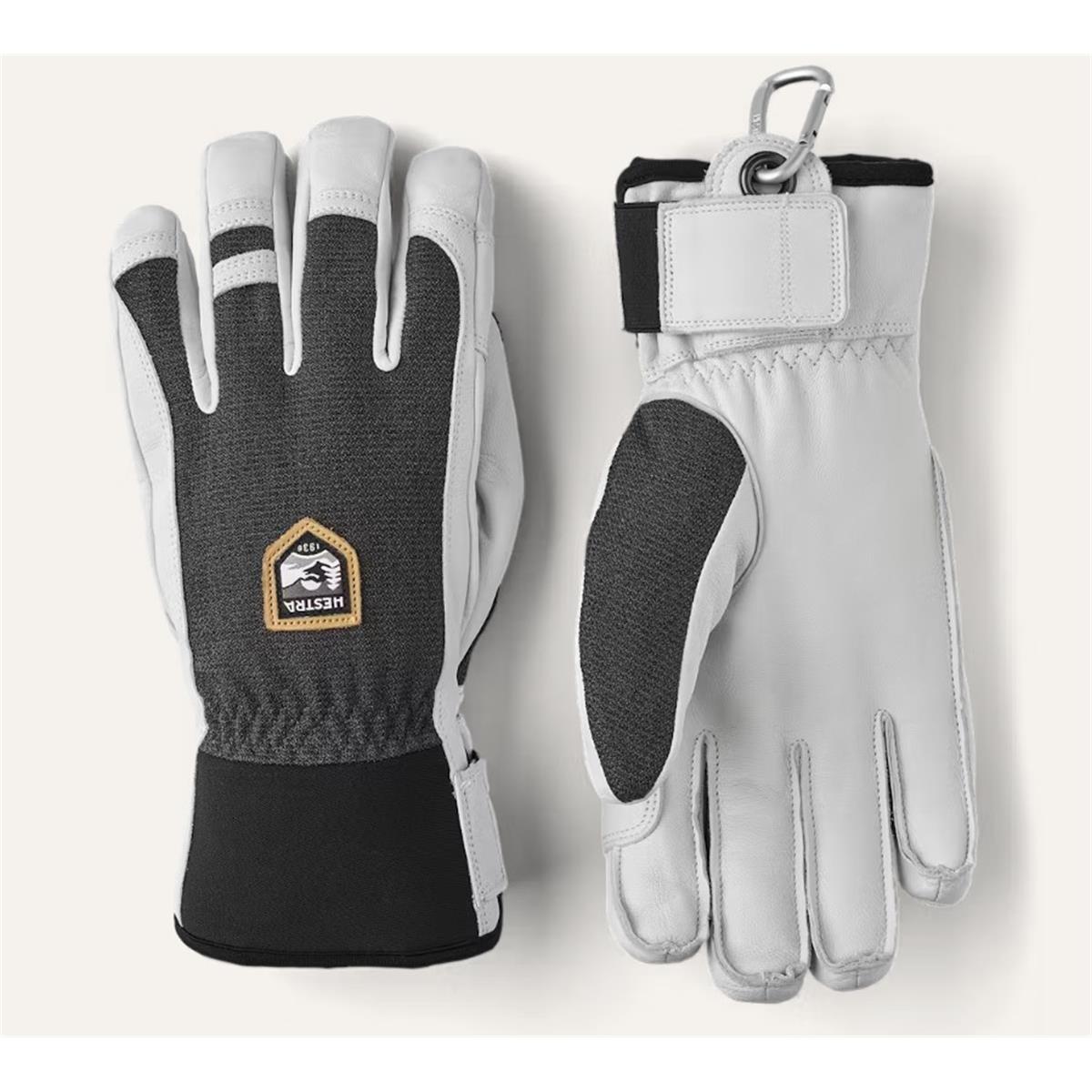 Hestra Army Leather Patrol - 5-Finger charcoal