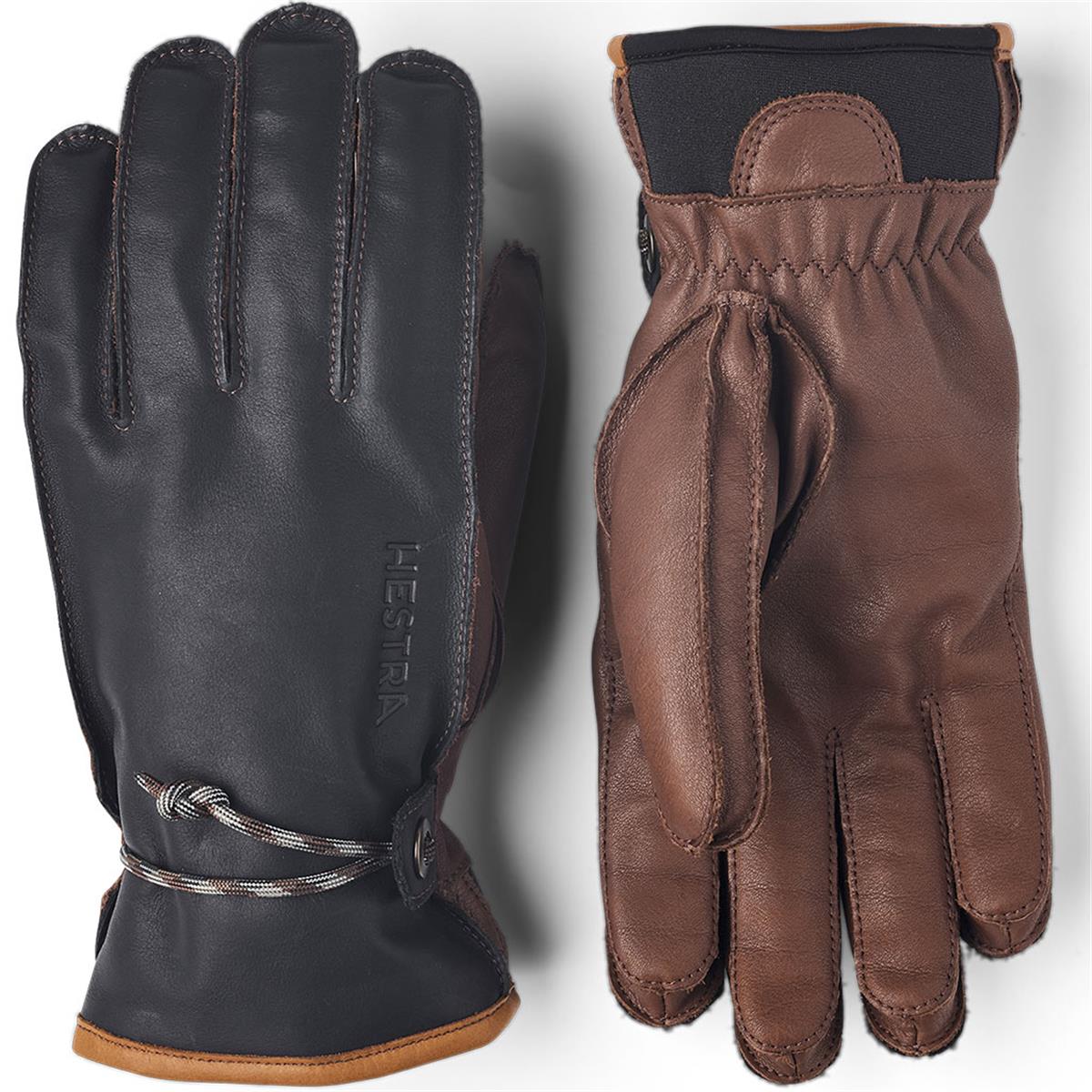 Hestra Wakayama 5-finger navy brown