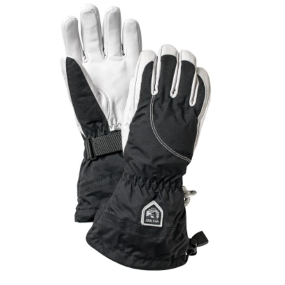 Hestra Heli Ski Female - 5 finger black/offwhite