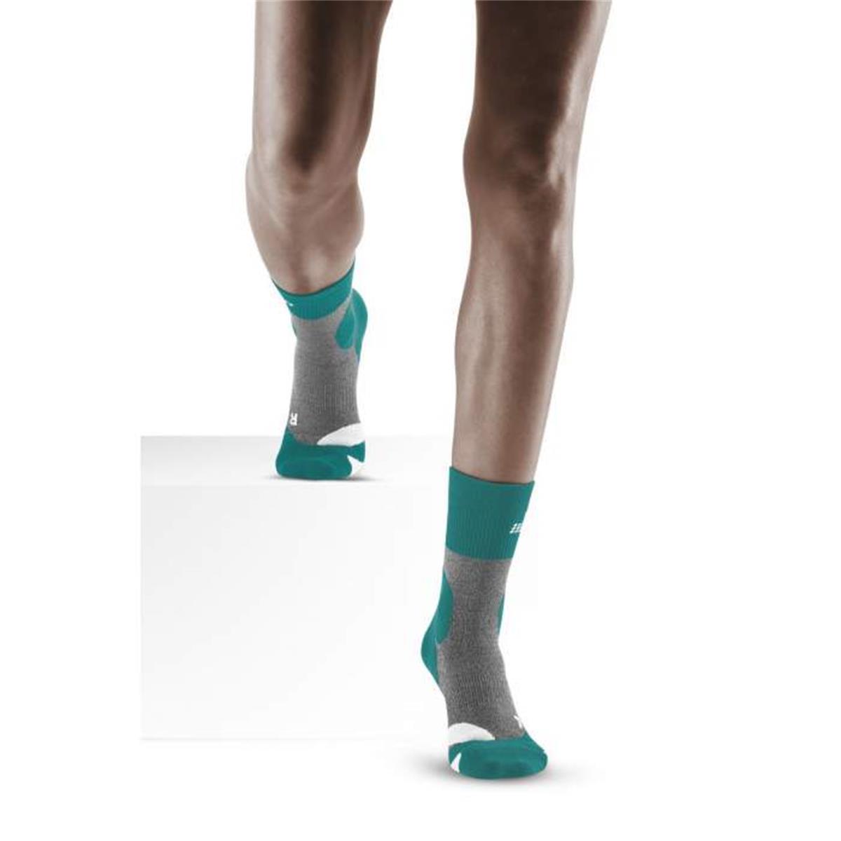 CEP Hiking Merino Mid-Cut Socks Women Forestgreen