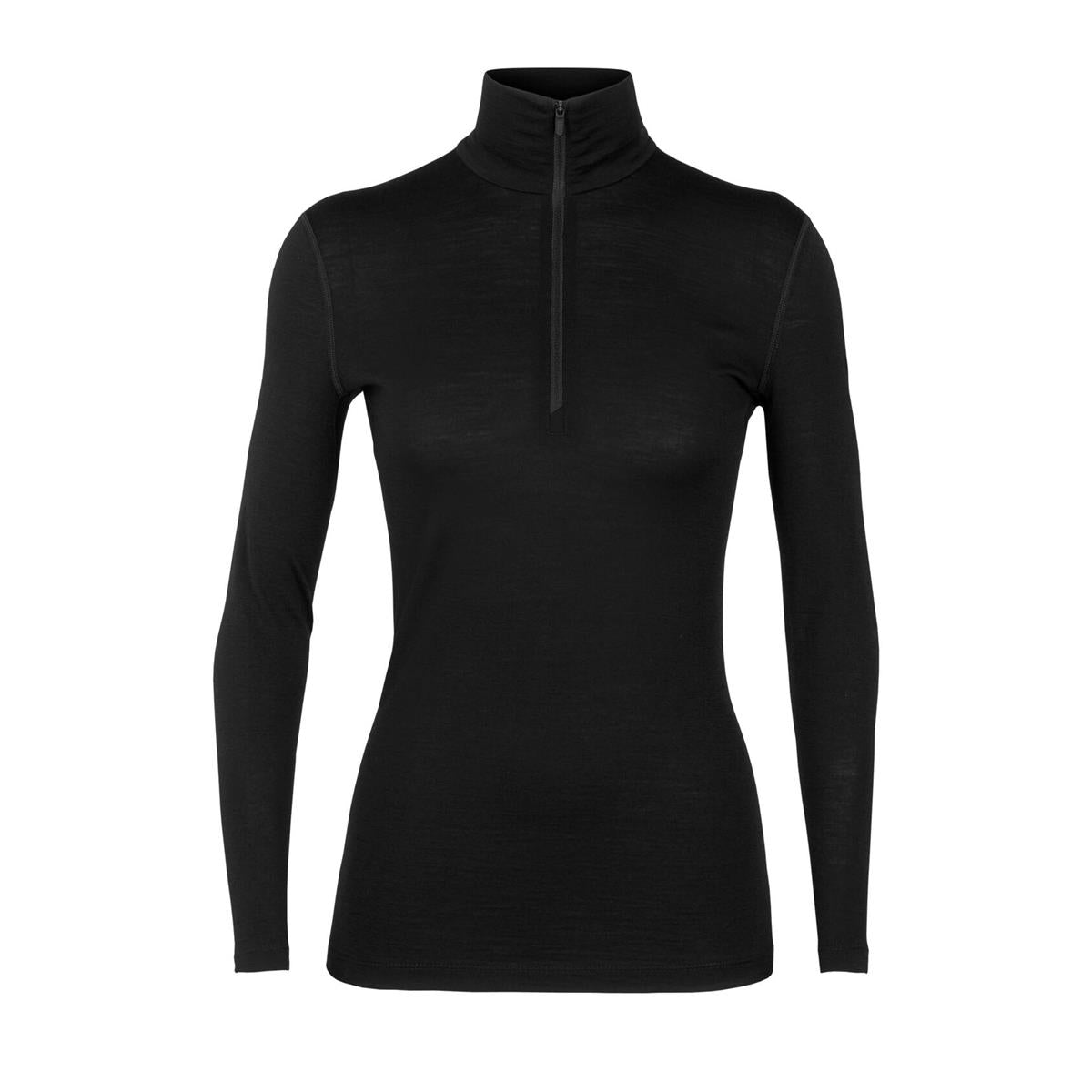 Icebreaker200 Oasis LS Half Zip black Damen Merino Unterhemd