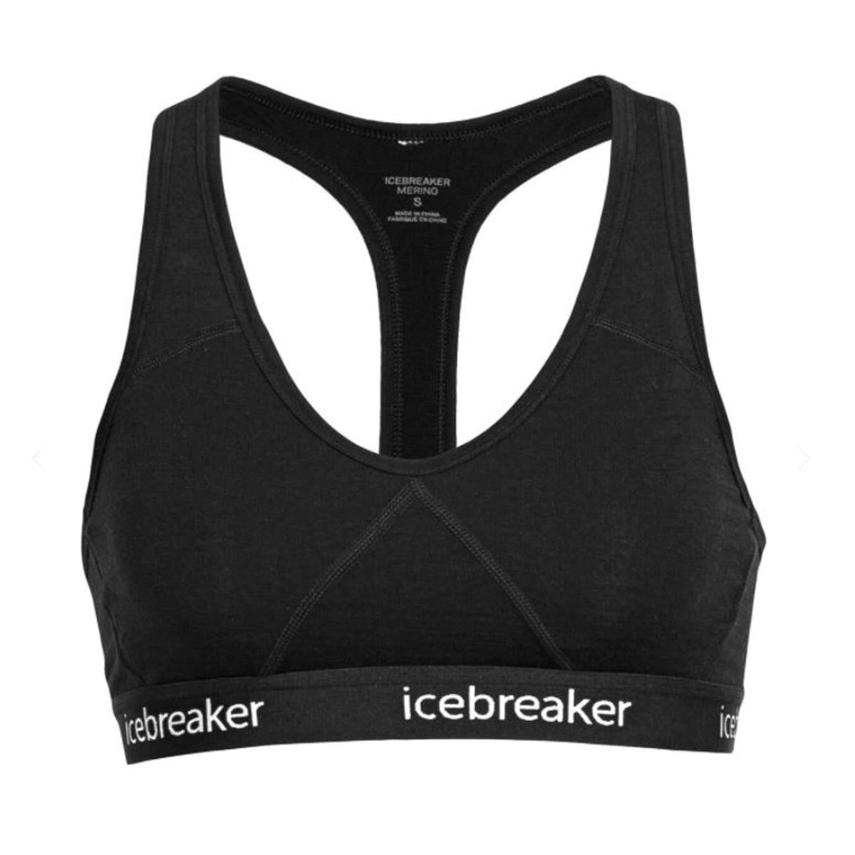 Icebreaker Sprite Racerback Bra black Damen BH