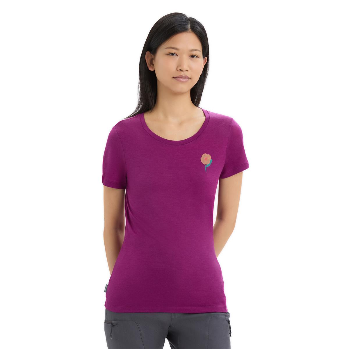 Icebreaker W Tech Lite II SS Tee Springtime Flowers Damen T-Shirt