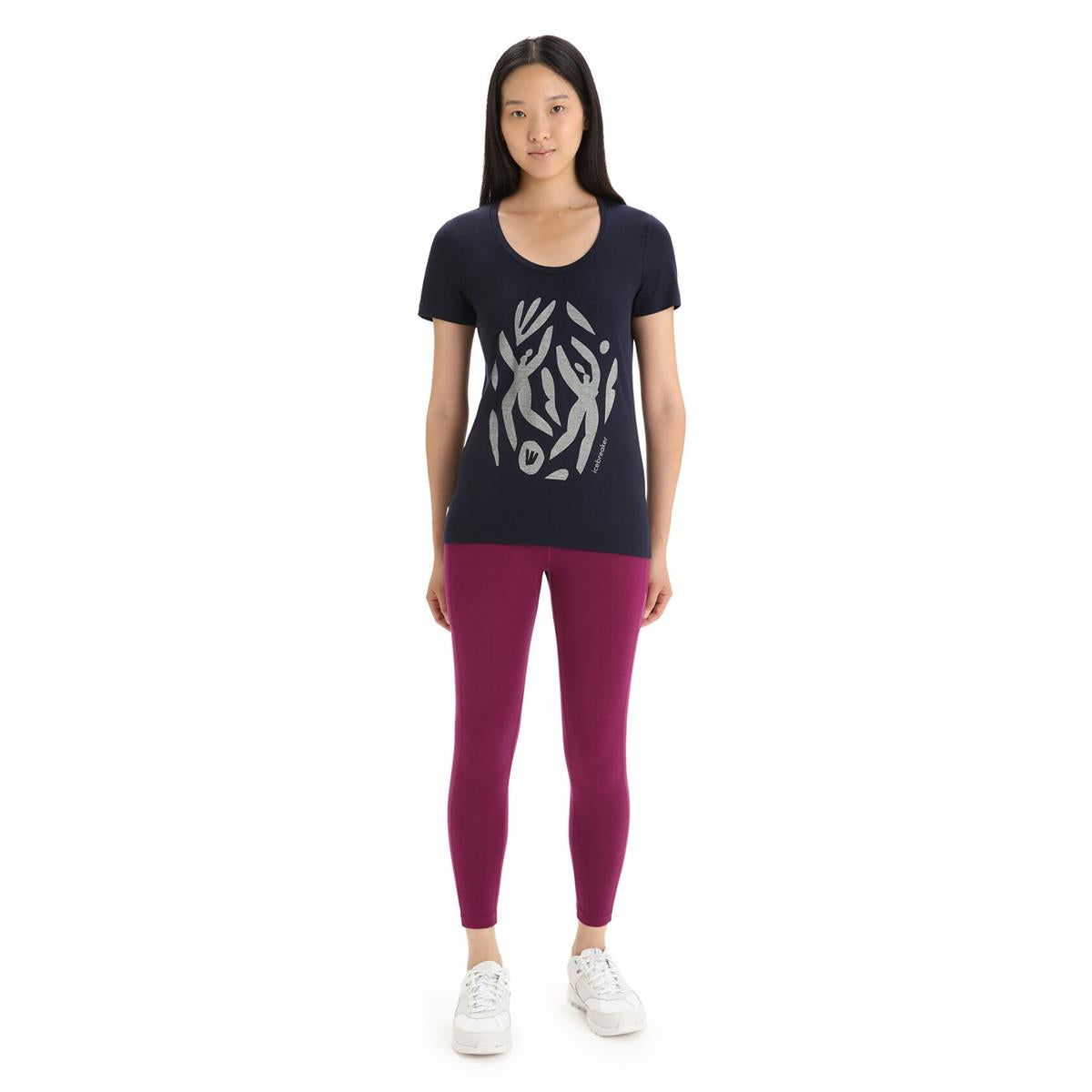 Icebreaker W Tech Lite II SS Scoop Tee Nature Celebration Damen T-Shirt