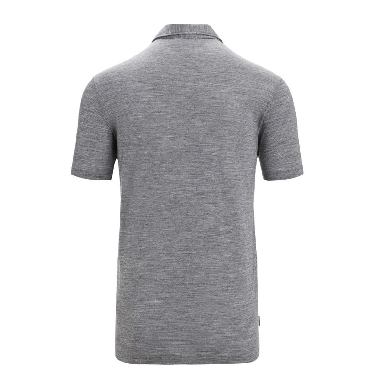 Icebreaker M Drayden SS Polo gritstone heather Herren T-Shirt