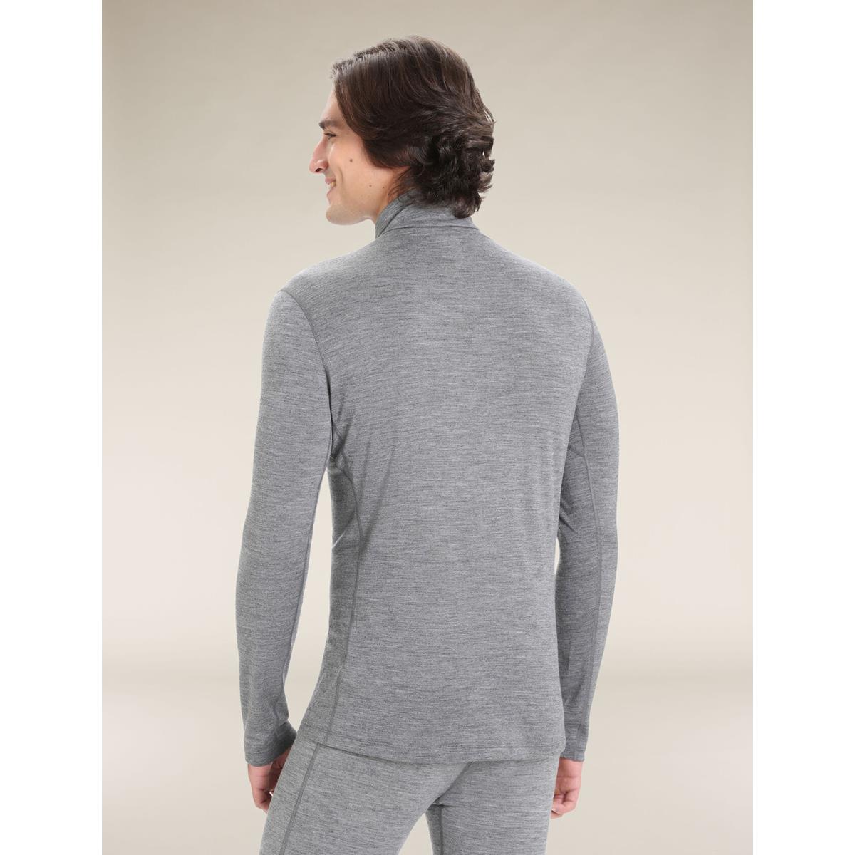 Icebreaker Merino 200 Oasis Half Zip Langarmshirt Herren gritstone heather