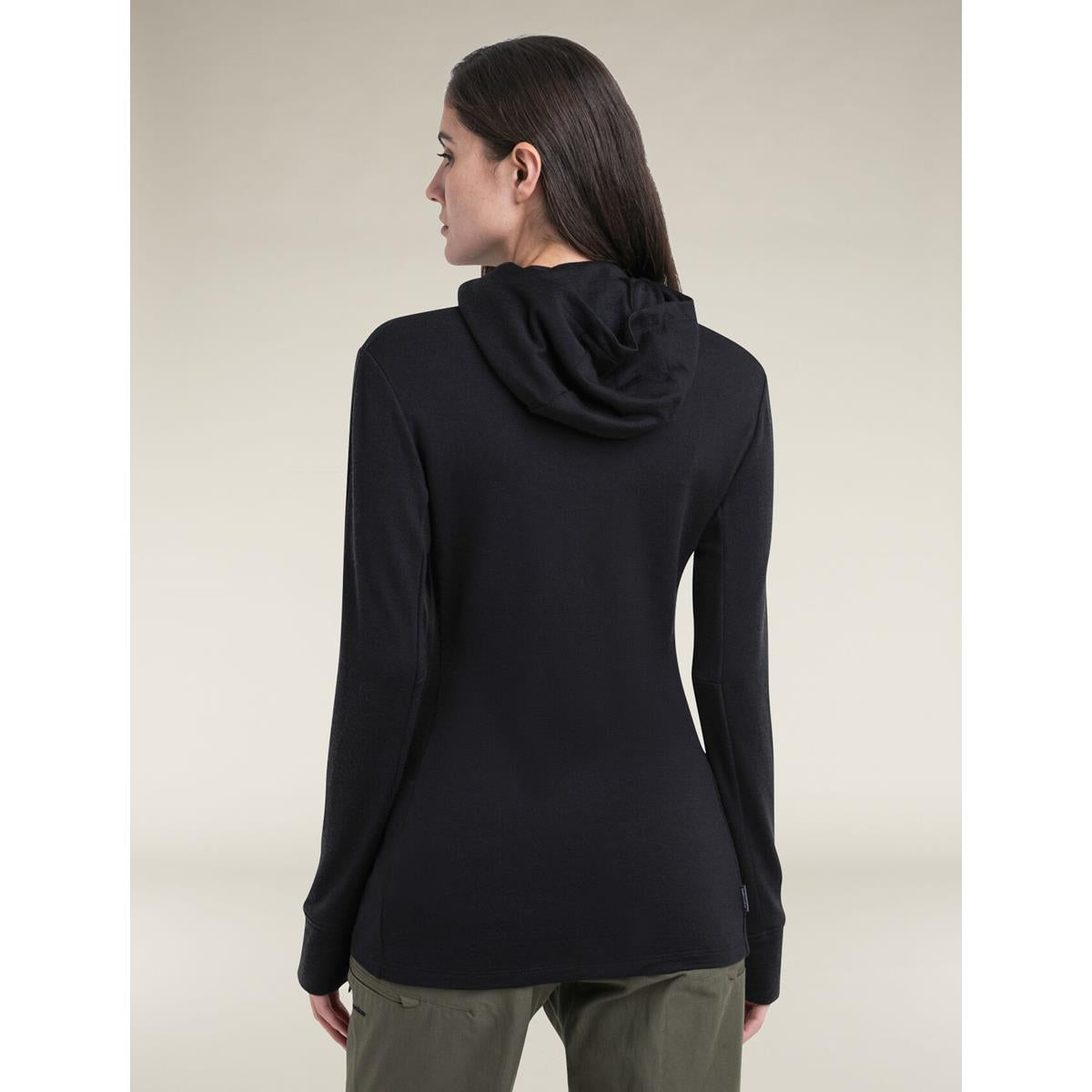 Icebreaker Merino 260 Quantum Zip-Hoodie Damen - black