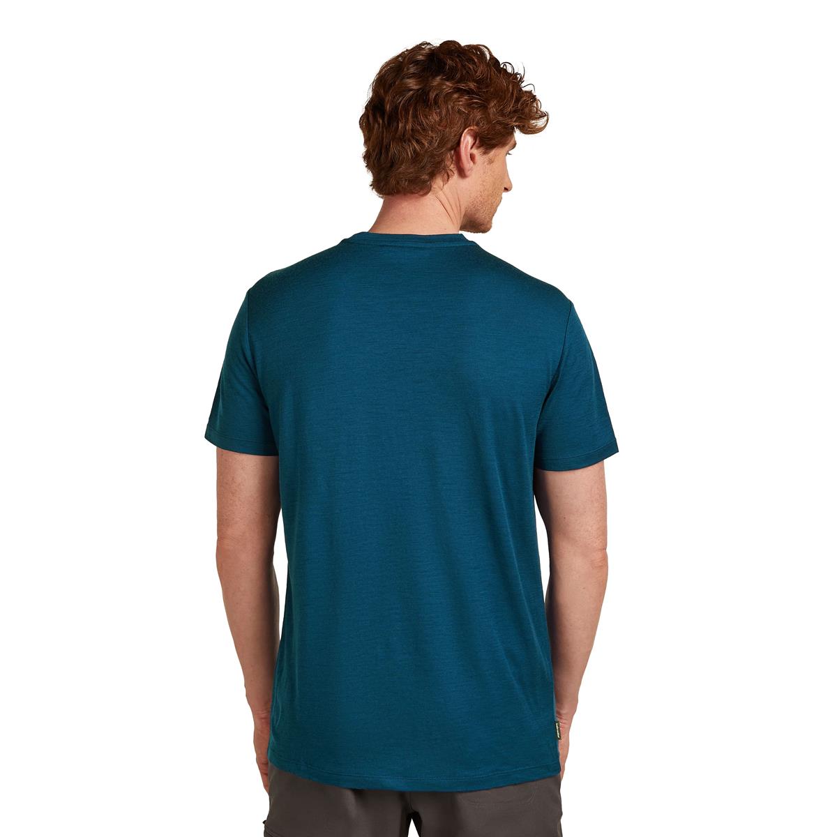 Icebreaker Merino 150 Tech Lite Kurzarm-T-Shirt Ruapehu Round Herren - atlantis