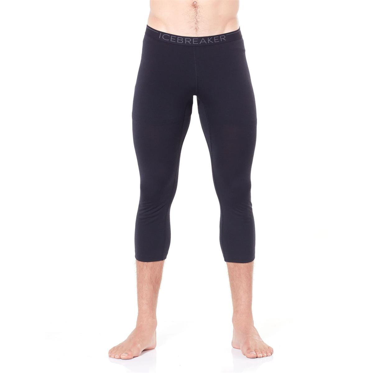 Icebreaker Merino 200 Oasis 3/4 Leggings Herren black