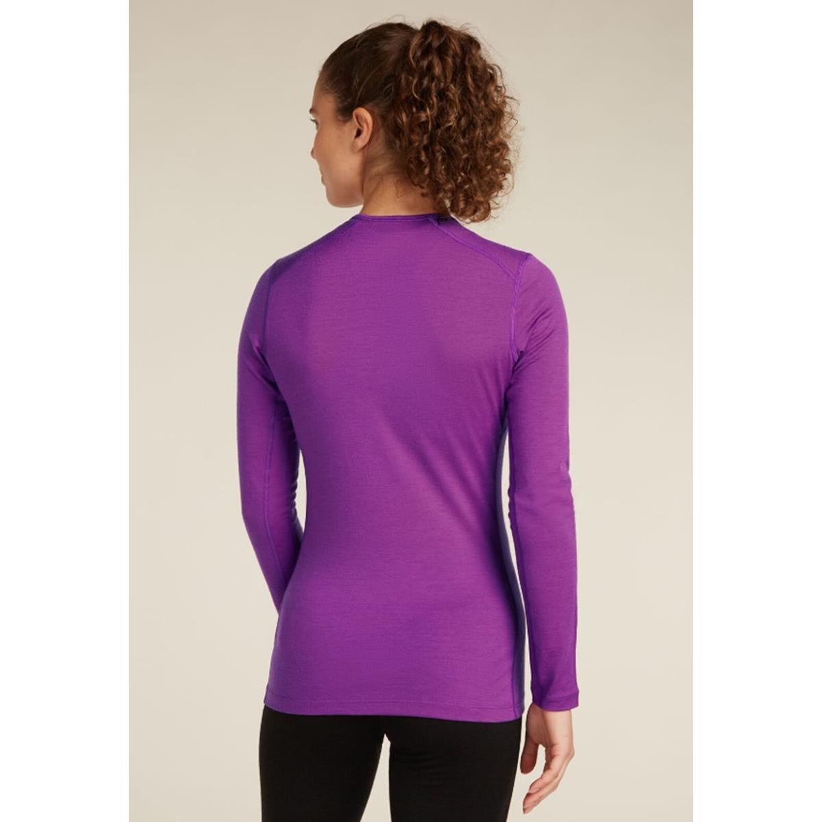 Icebreaker Merino 200 Oasis Thermo-Langarmshirt mit Stehkragen Mountain Pulse Damen