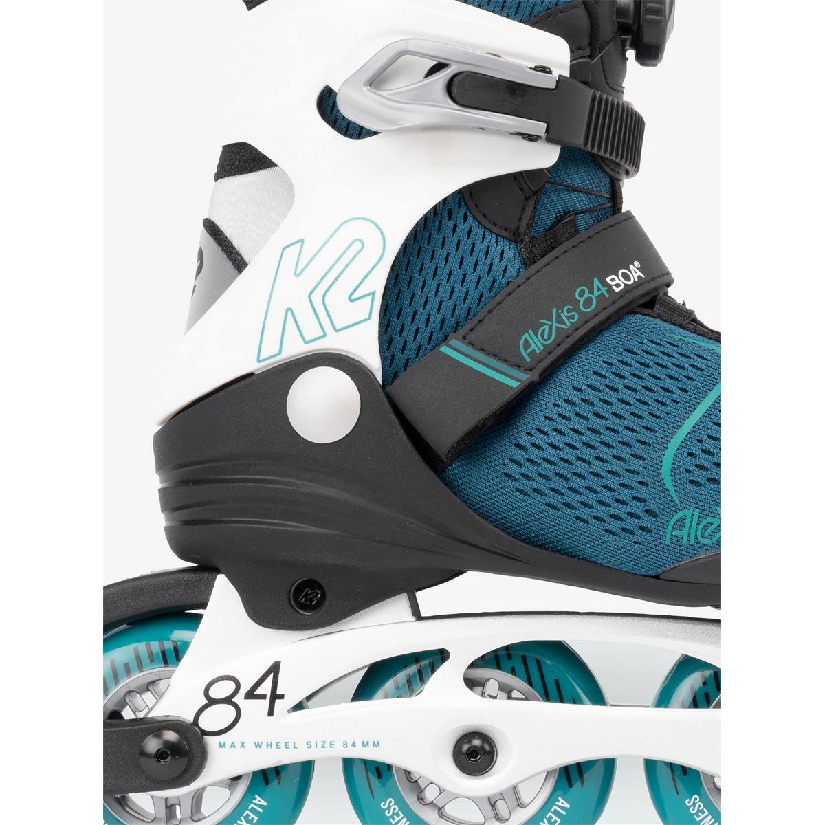 K2 Alexis 84 Boa® Inline Skates teal/white