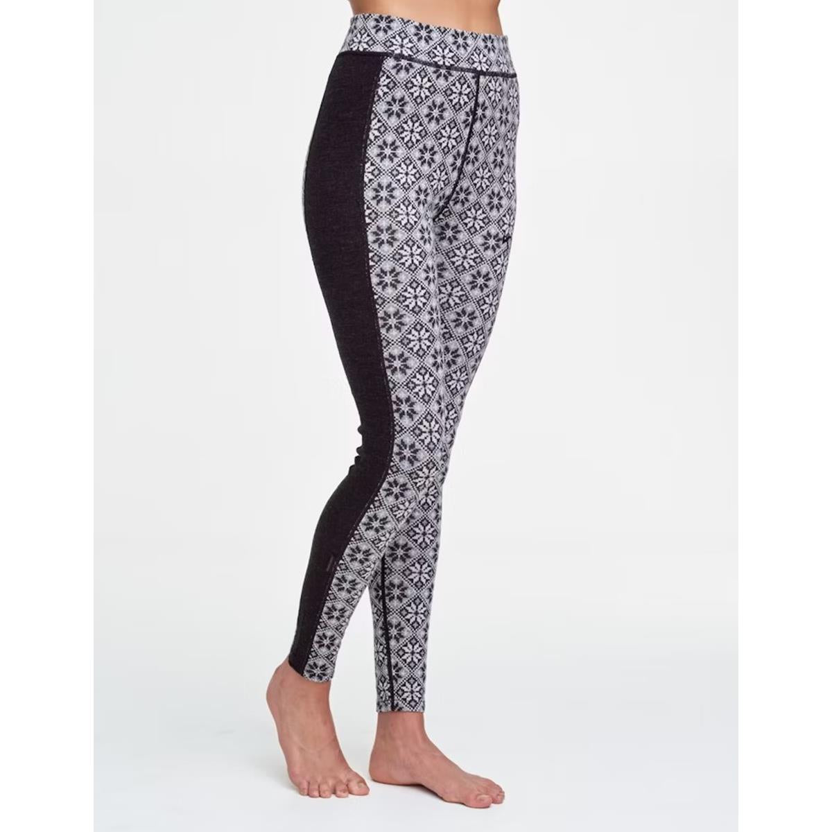 Kari Traa Rose High Waisted Baselayer Pants - 100% Merino Wool - Black