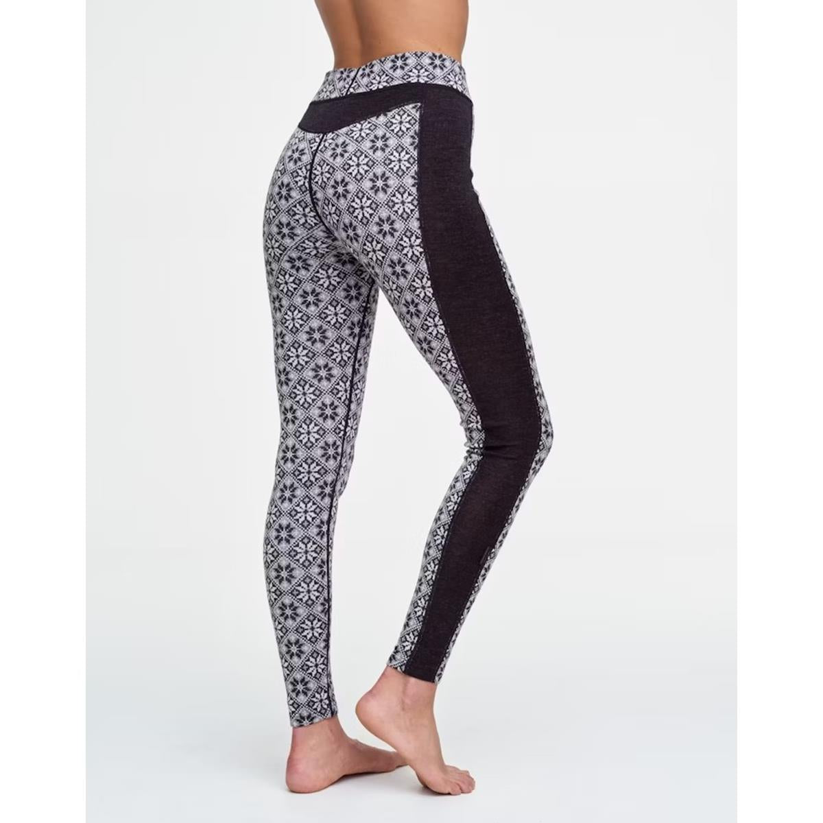 Kari Traa Rose High Waisted Baselayer Pants - 100% Merino Wool - Black