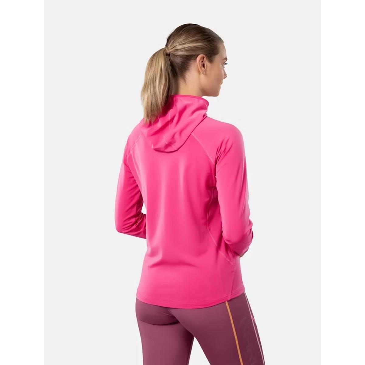 Kari Traa Mija Hooded Fleece berry Damen Fleecejacke