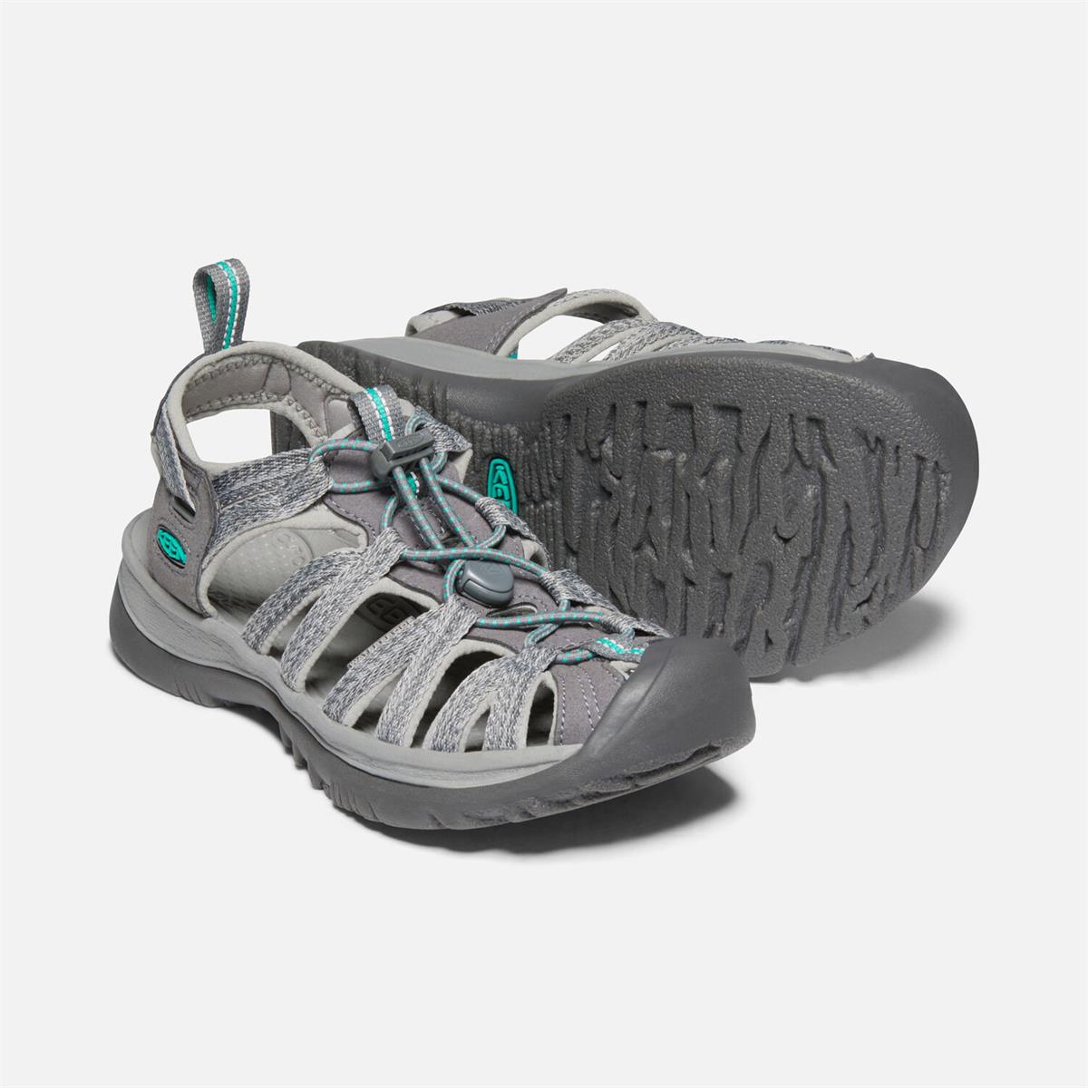 Keen Whisper Sandale für Damen medium grey/peacock green