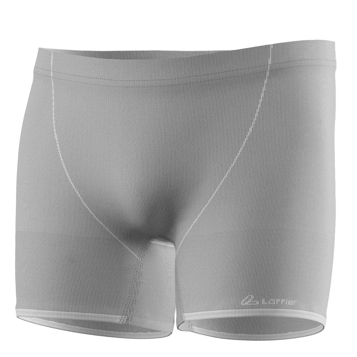Löffler M BOXERSHORTS TRANSTEX® LIGHT RETR'X grey melange