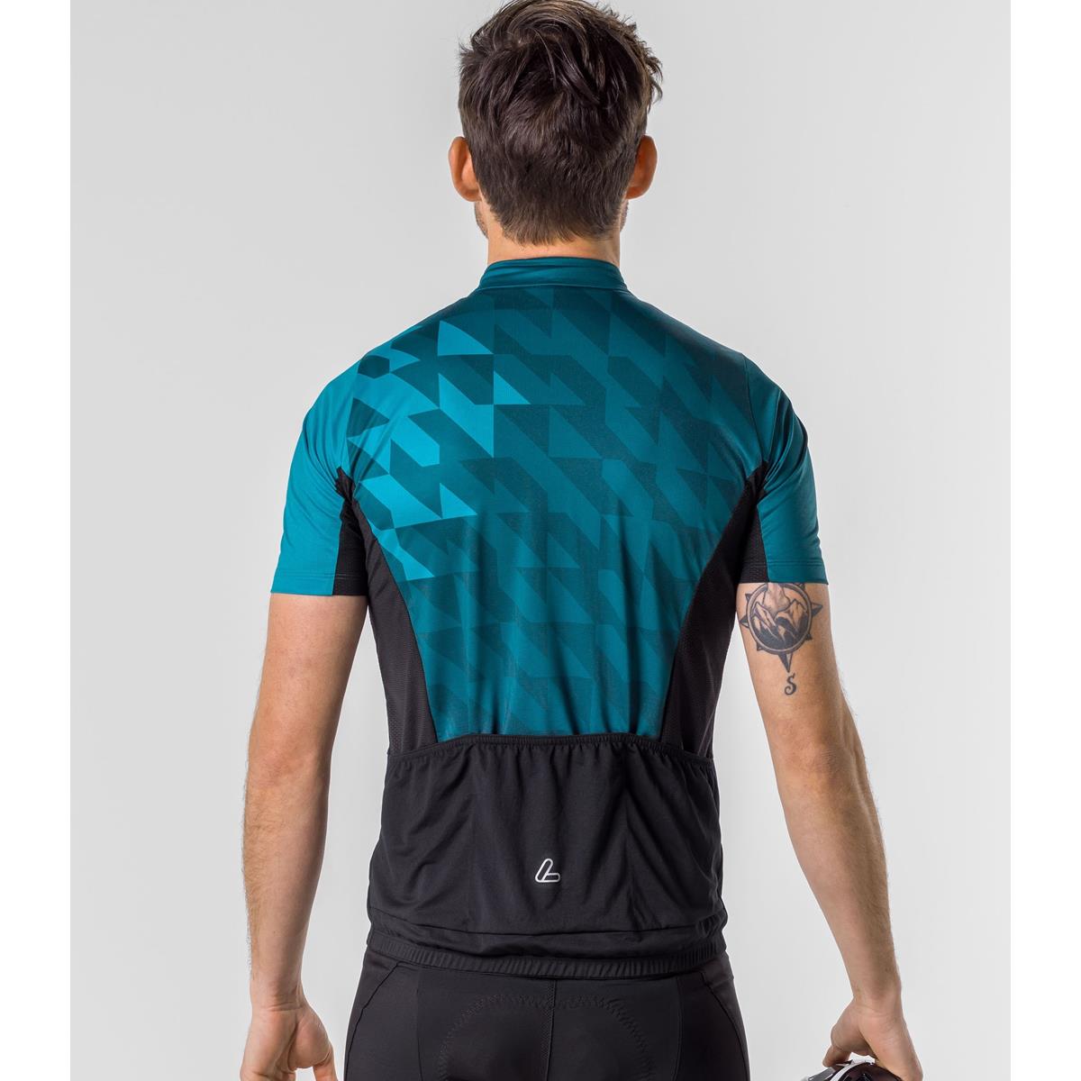 Löffler Herren Bike Jersey FZ Zack Mid Blue Coral