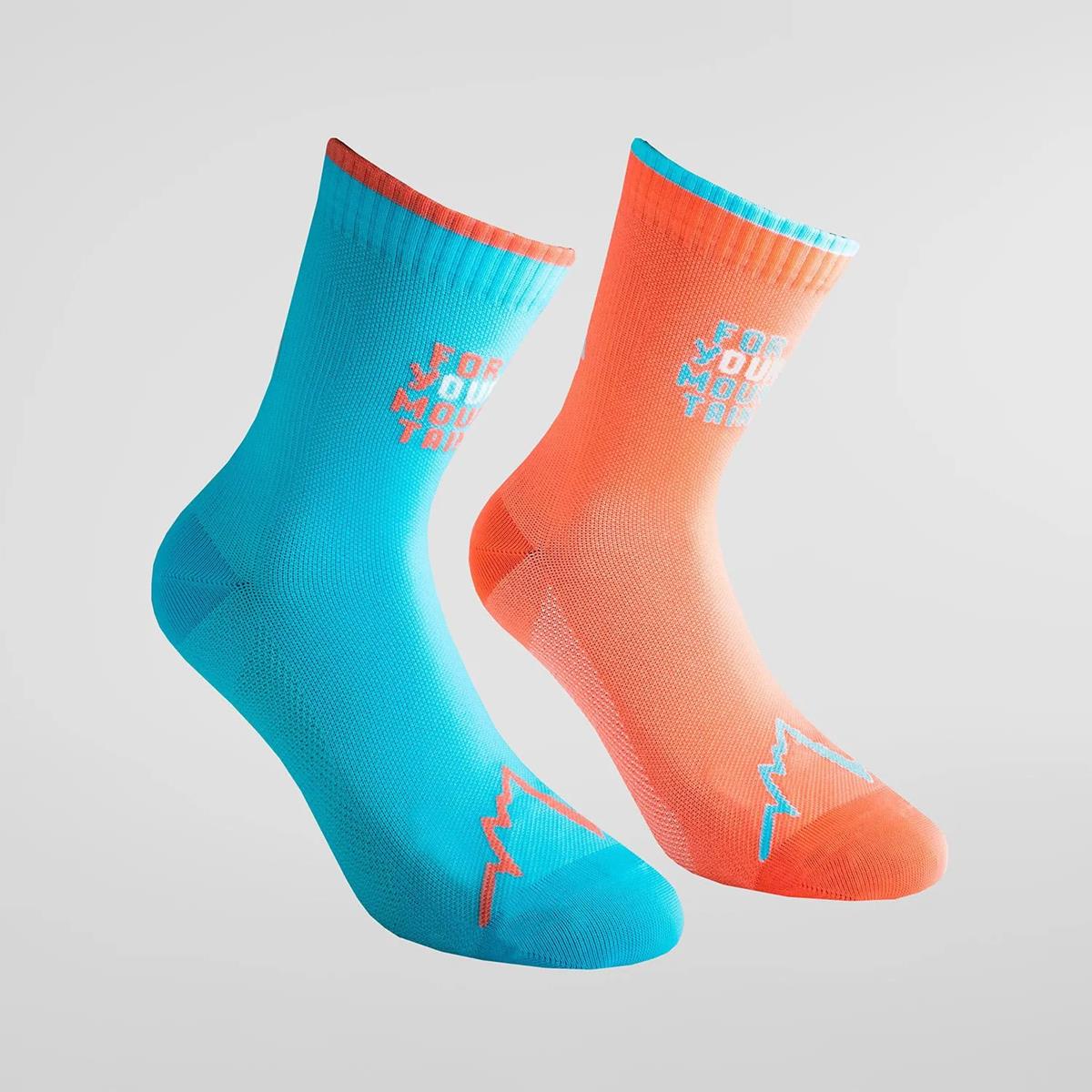 La Sportiva For Your Mountain Socks Hibiscus/ Malibu Blue