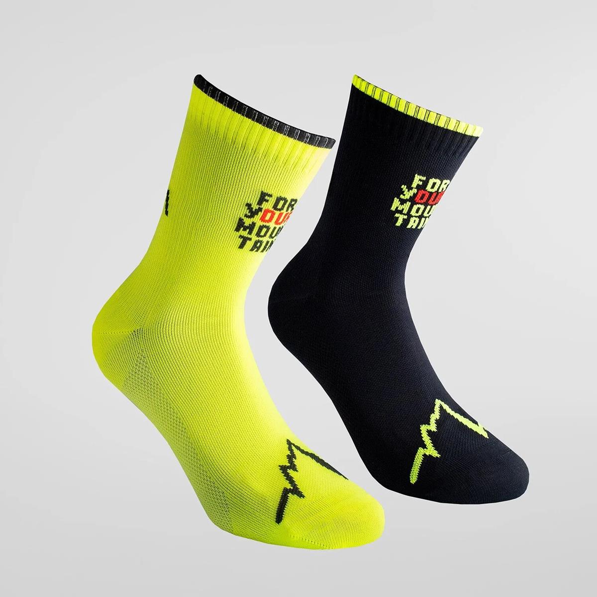 La Sportiva For Your Mountain Socks Black/ Neon