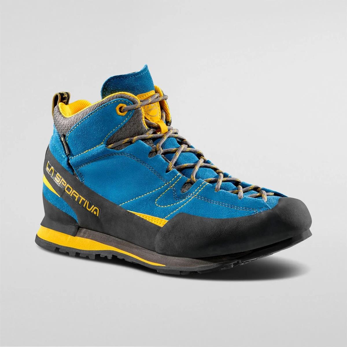 La Sportiva Boulder X Mid GTX Men blue yellow