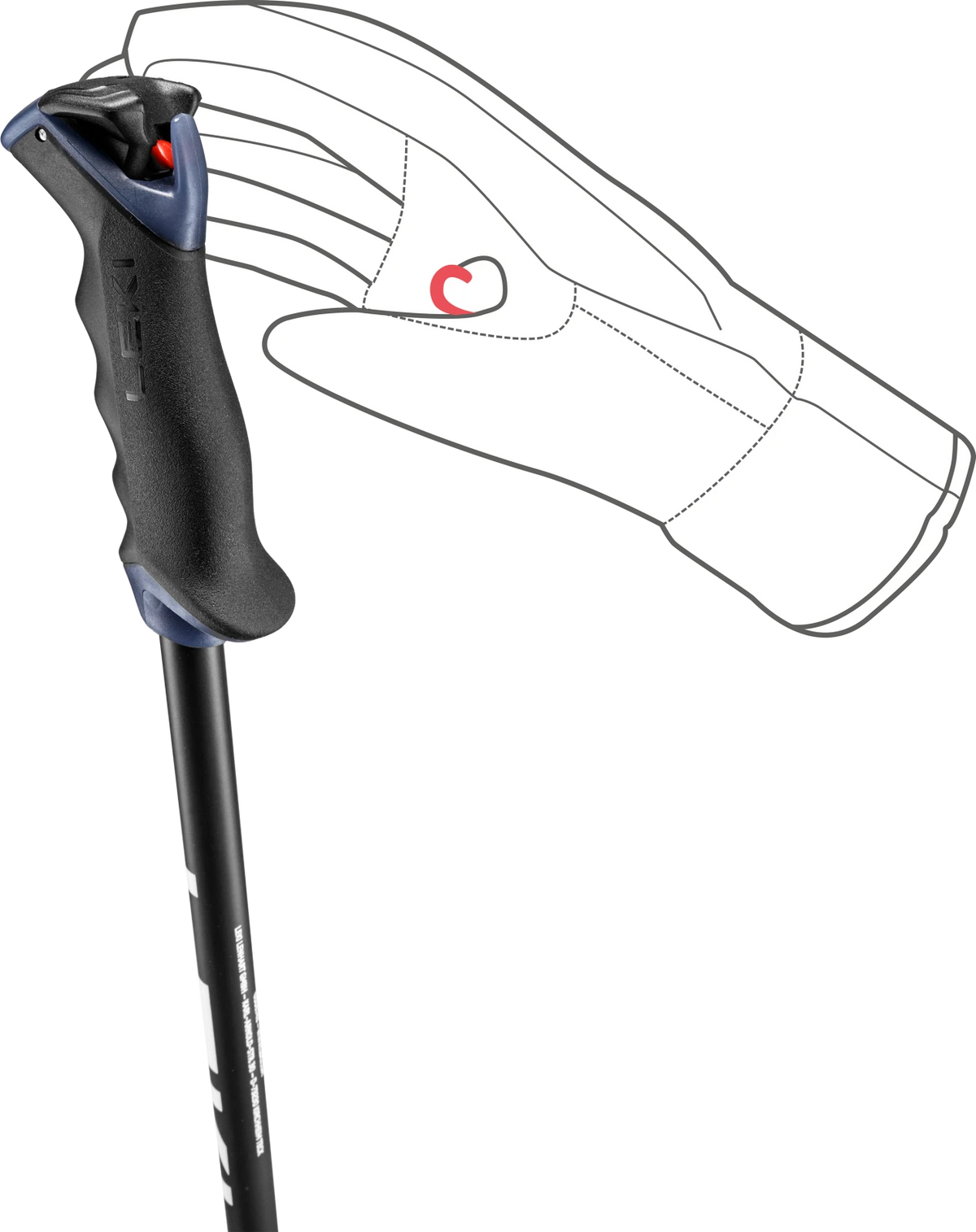 LEKI Voltec Lite TR - black-dark anthracite-white