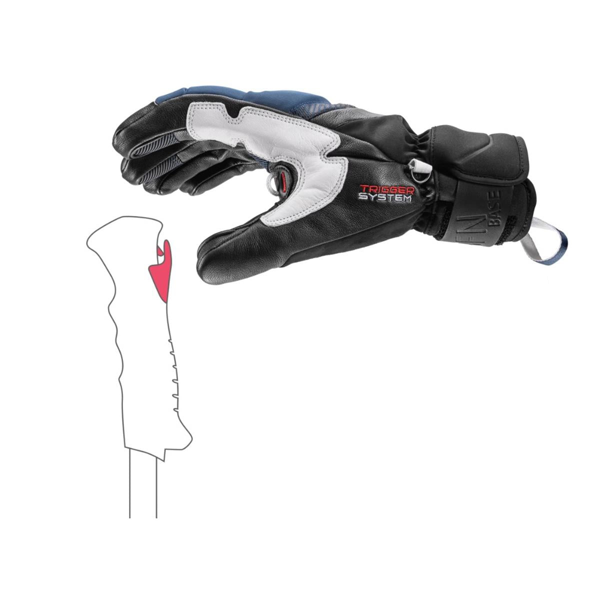 Leki Griffin Base 3D - black/marine