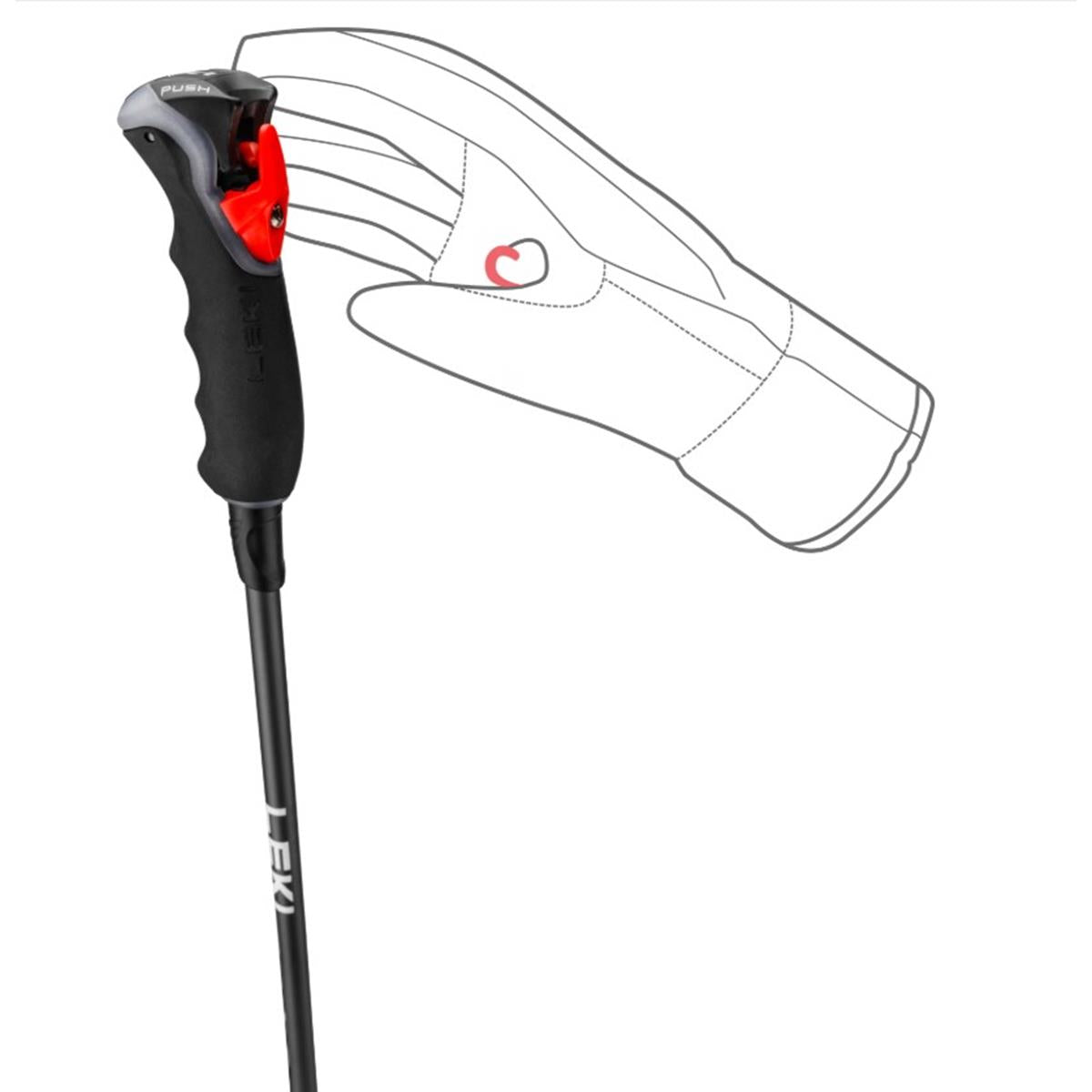 Leki Carbon 12 3D black dark