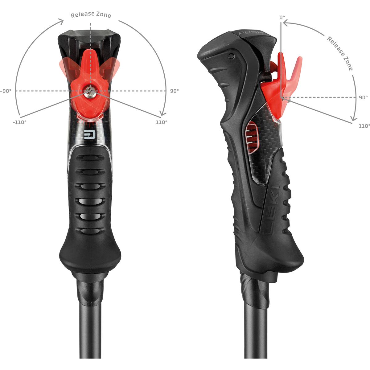 LEKI AIRFOIL 3D - black/dark anthracite