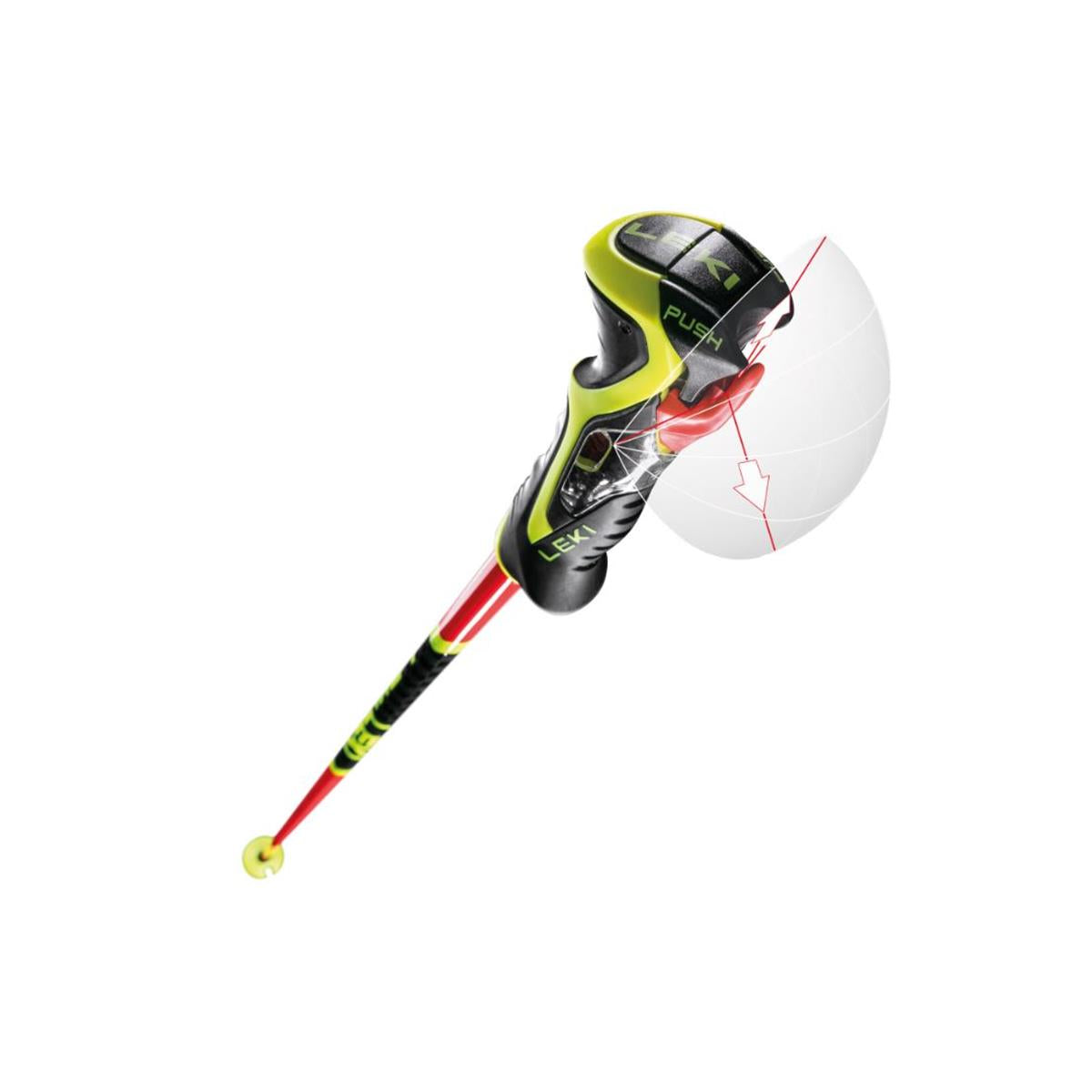 Leki WCR SL 3D bright red black neonyellow