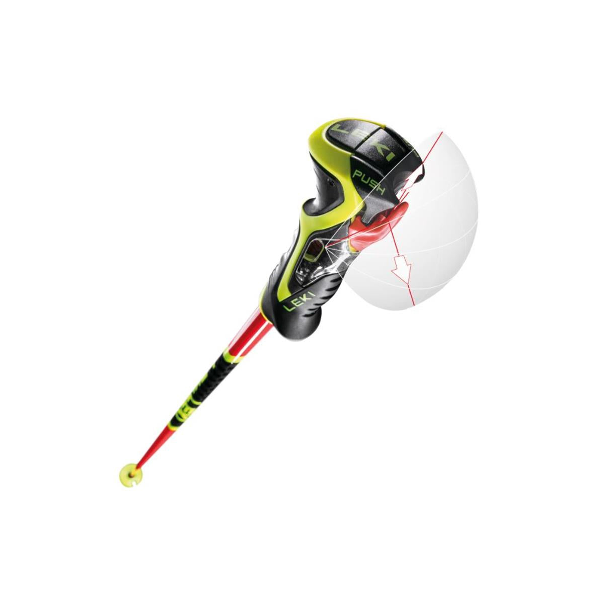 Leki Venom SL 3D bright red black neonyellow